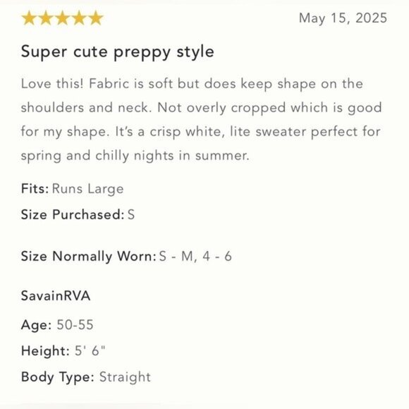 NWT Size S (P2P 26") -Maeve Collared Cotton Rugby Sweater White (NWT US$ 128) - Picture 12 of 16